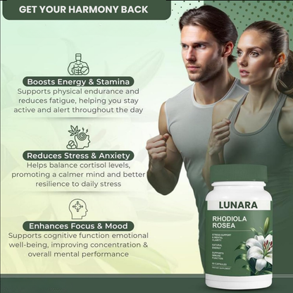 Lunara Rhodiola Rosea Capsules