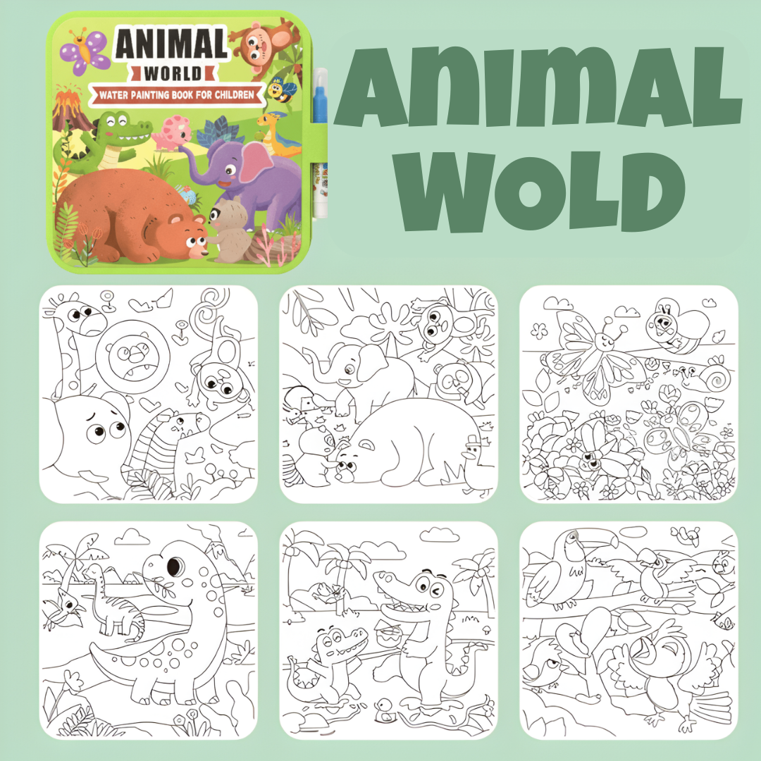 Montessori Mess-Free Water Coloring Book