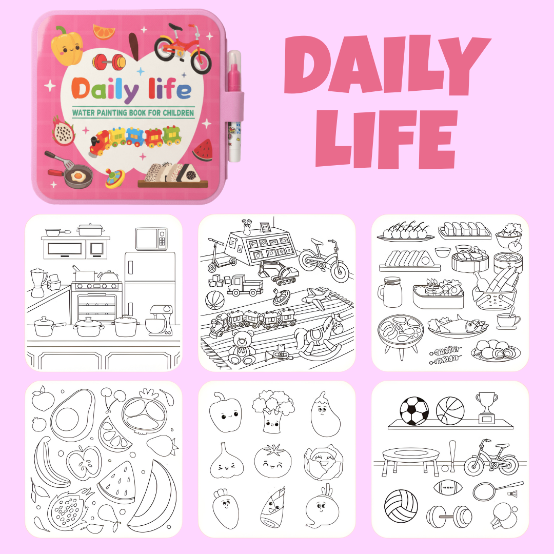 Montessori Mess-Free Water Coloring Book