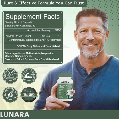 Lunara Rhodiola Rosea Capsules