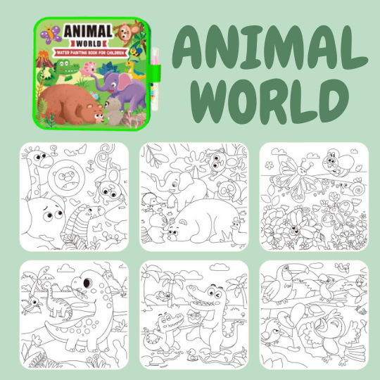 Montessori Mess-Free Water Coloring Book