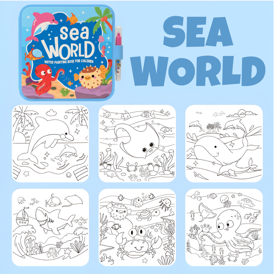 Montessori Mess-Free Water Coloring Book